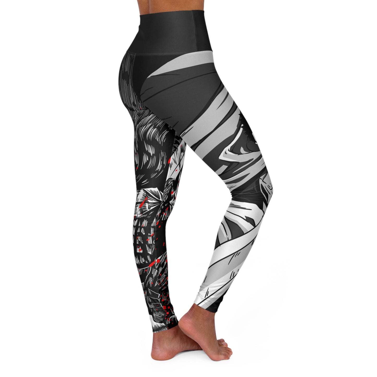 Berserk Splatter High Waisted Yoga Leggings