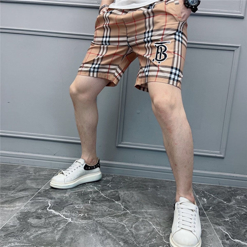 Striped Bbry Design Shorts