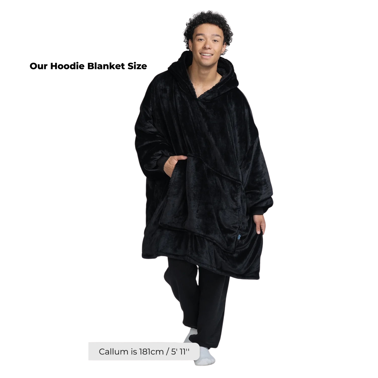 Black Stars Hoodie Blanket