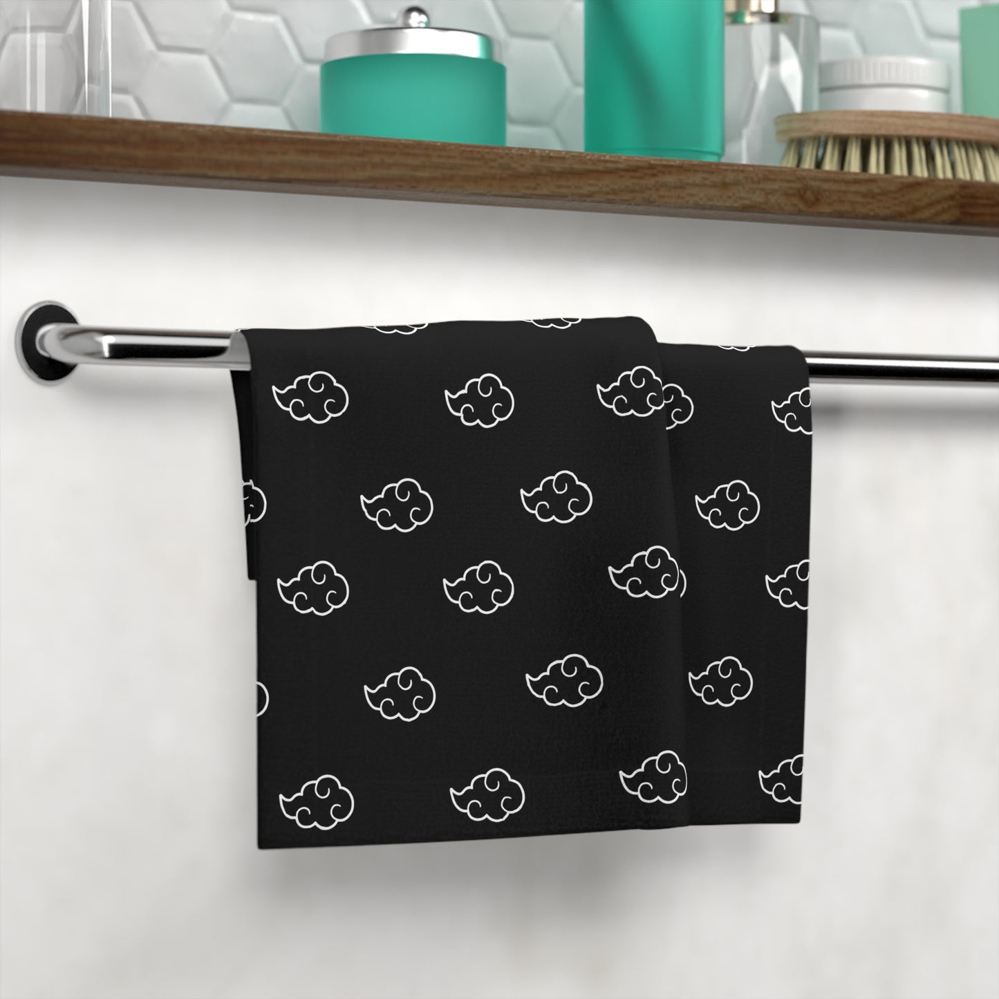 Black Cloud Face Towel