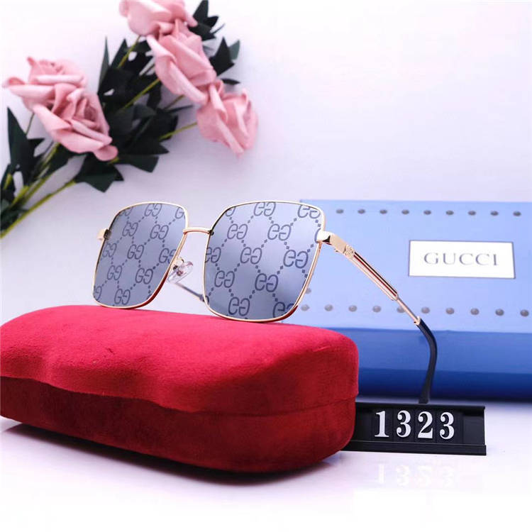 Black Monogram with Gold Rim GG Design Frame