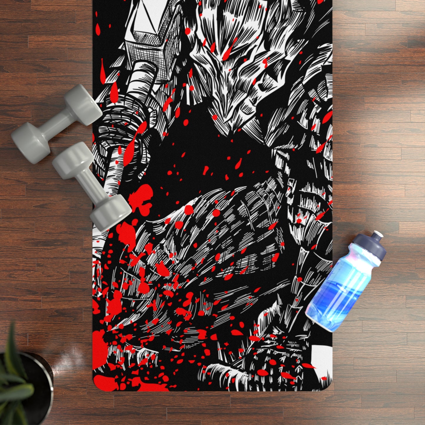 Berserk Splatter Rubber Yoga Mat