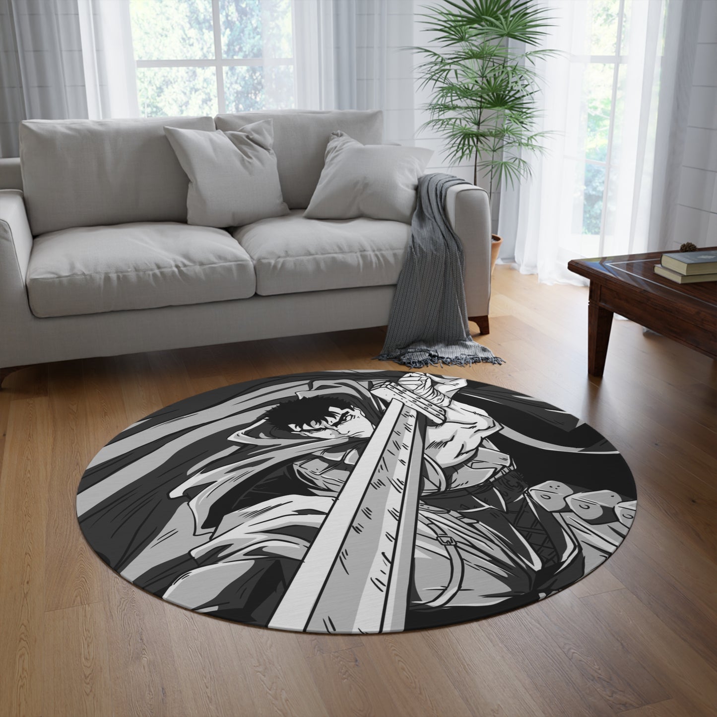 Berserk Splatter 2 Round Rug
