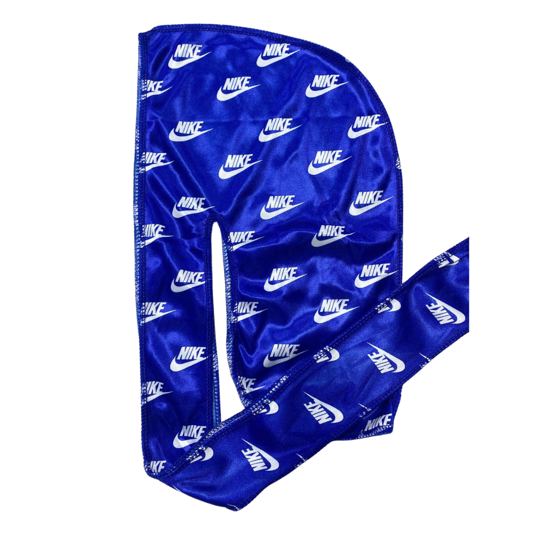 Blue Checked it Durag for kids