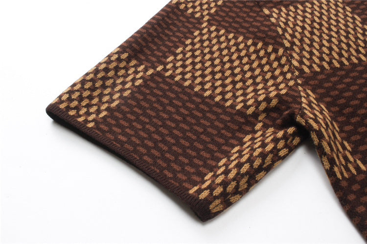 Brown LLV Checkered Shirt