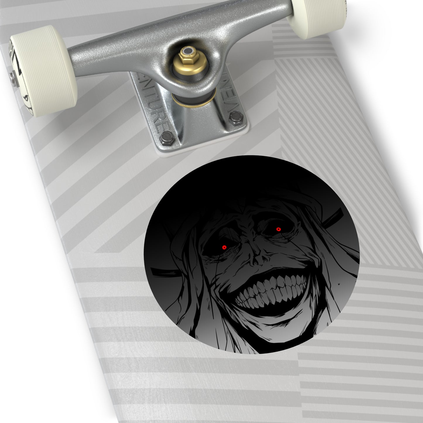 Statue of God Round Vinyl Stickers