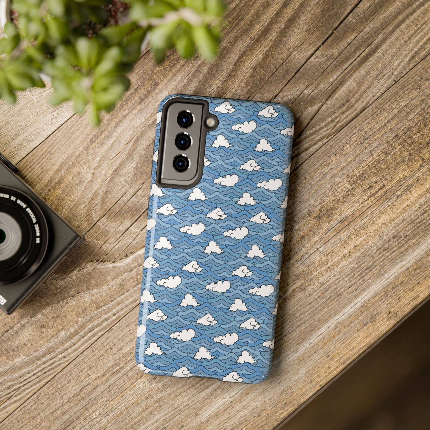 Blue Sakonj Tough Phone Case