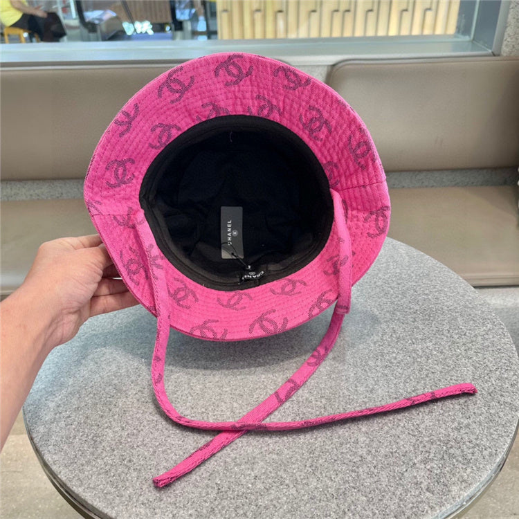 Pink CC Design Bucket Hat