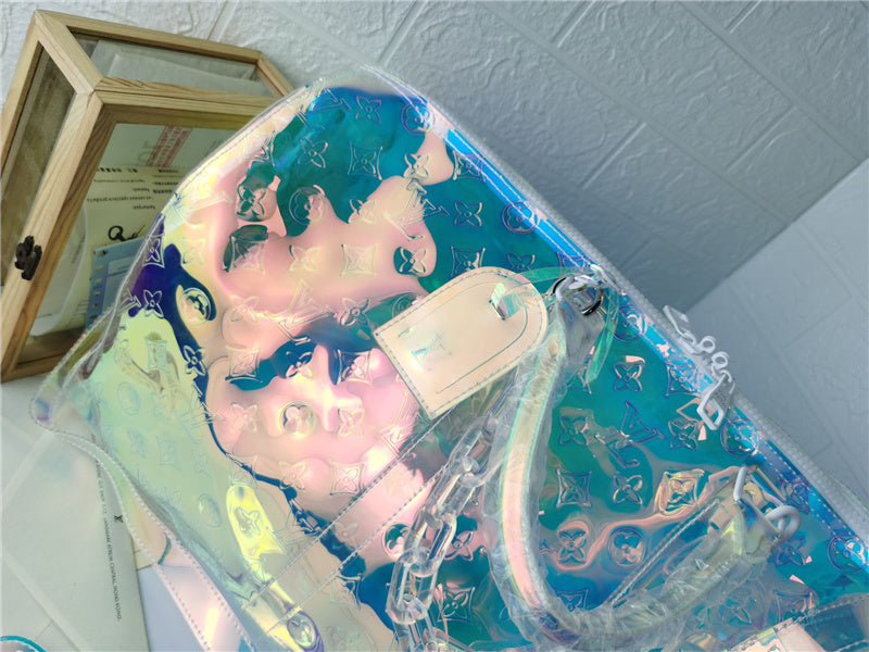 LLV Iridescent Reflective Design Travel Bag