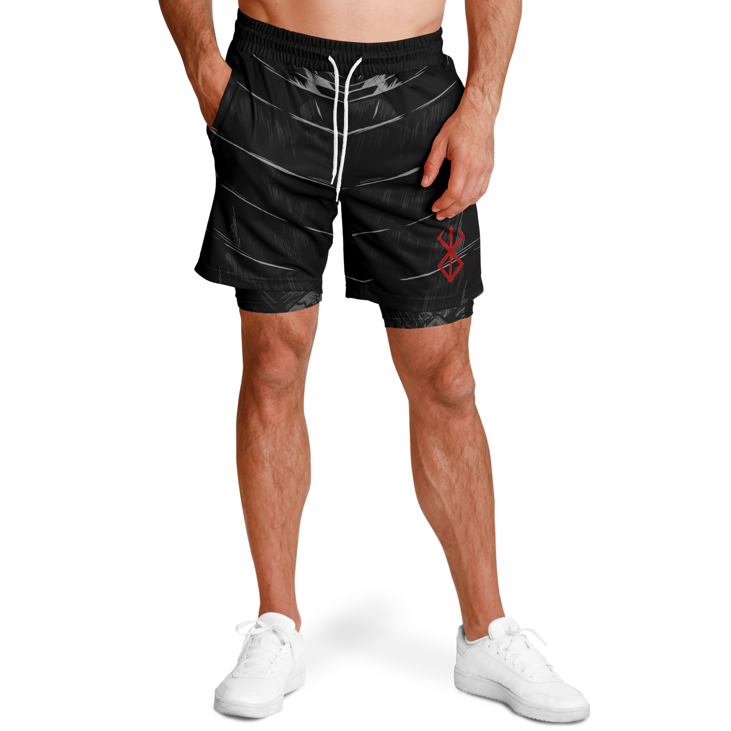 Berserk Armor Men's 2-in-1 Shorts - AOP