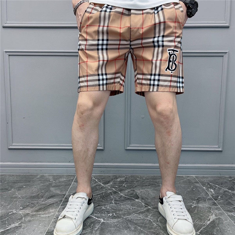 Striped Bbry Design Shorts