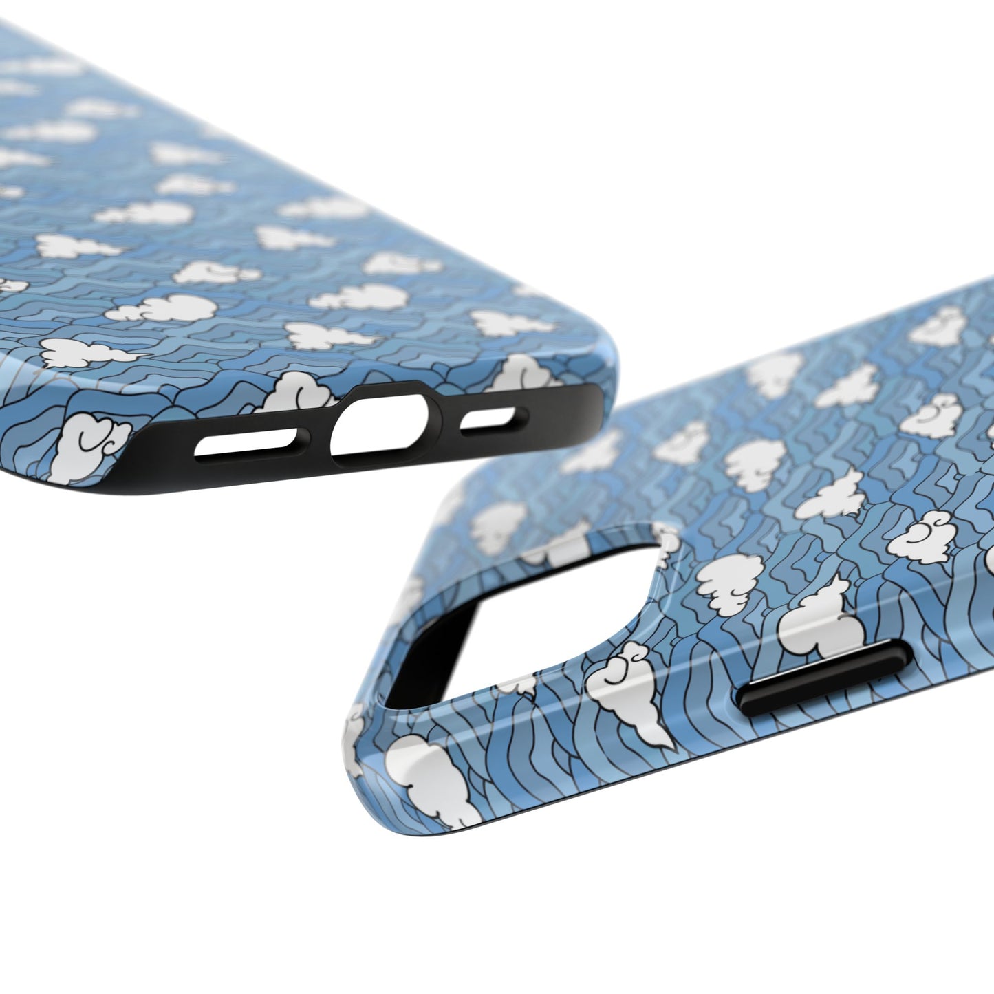 Blue Sakonj Tough Phone Case