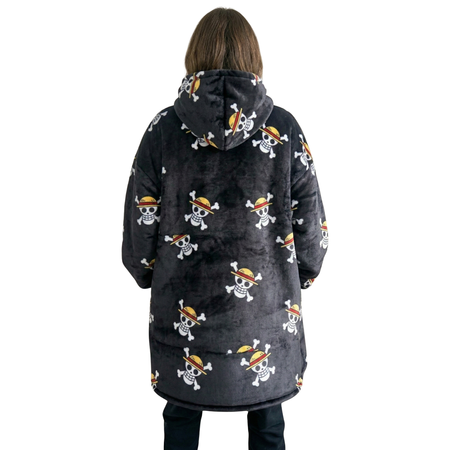 Black OP Anime Hoodie Blanket