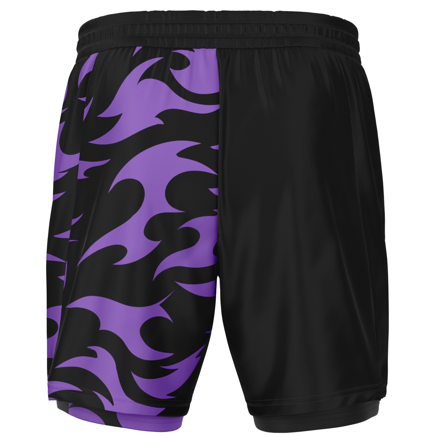 Curse Mark Purple Men's 2-in-1 Shorts - AOP