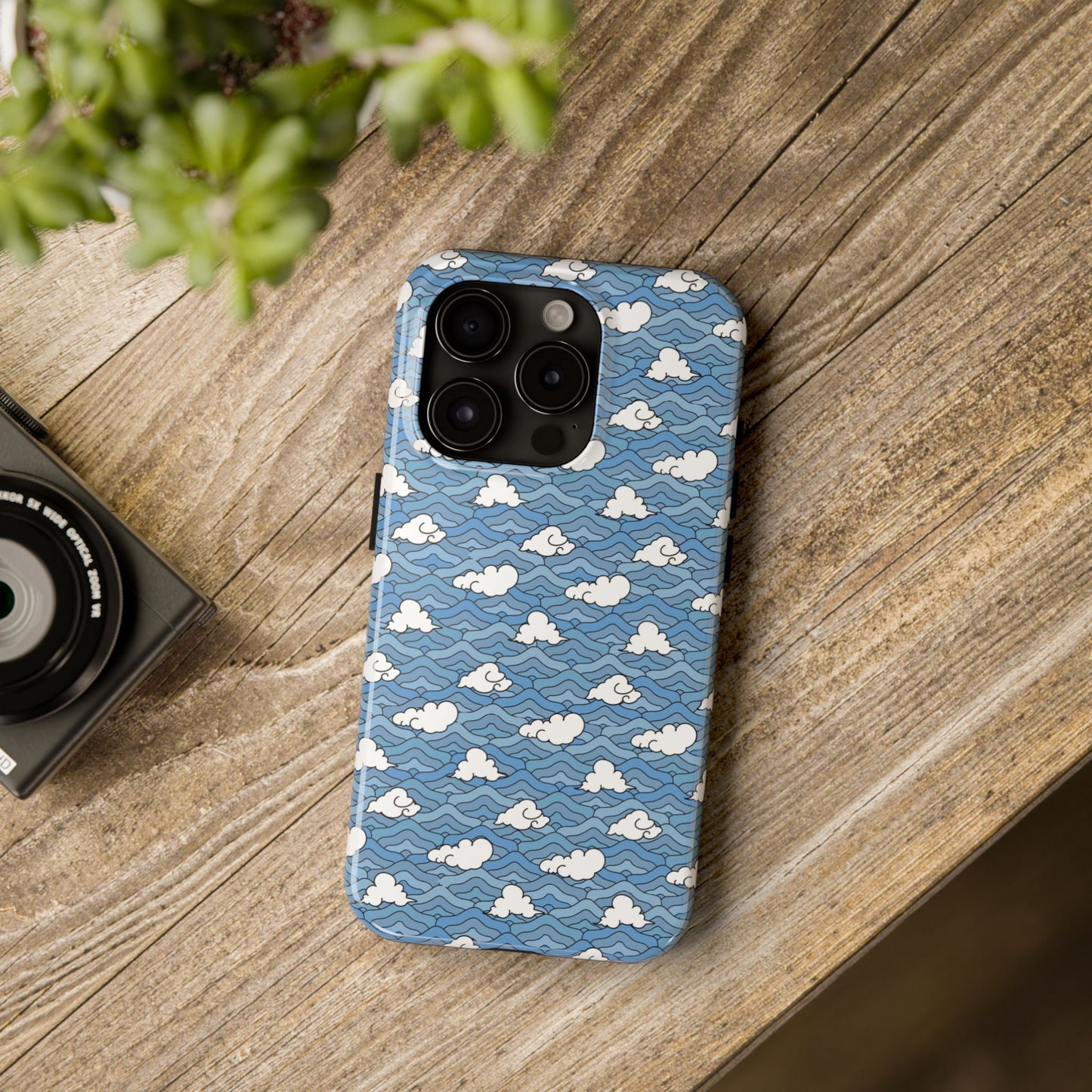Blue Sakonj Tough Phone Case