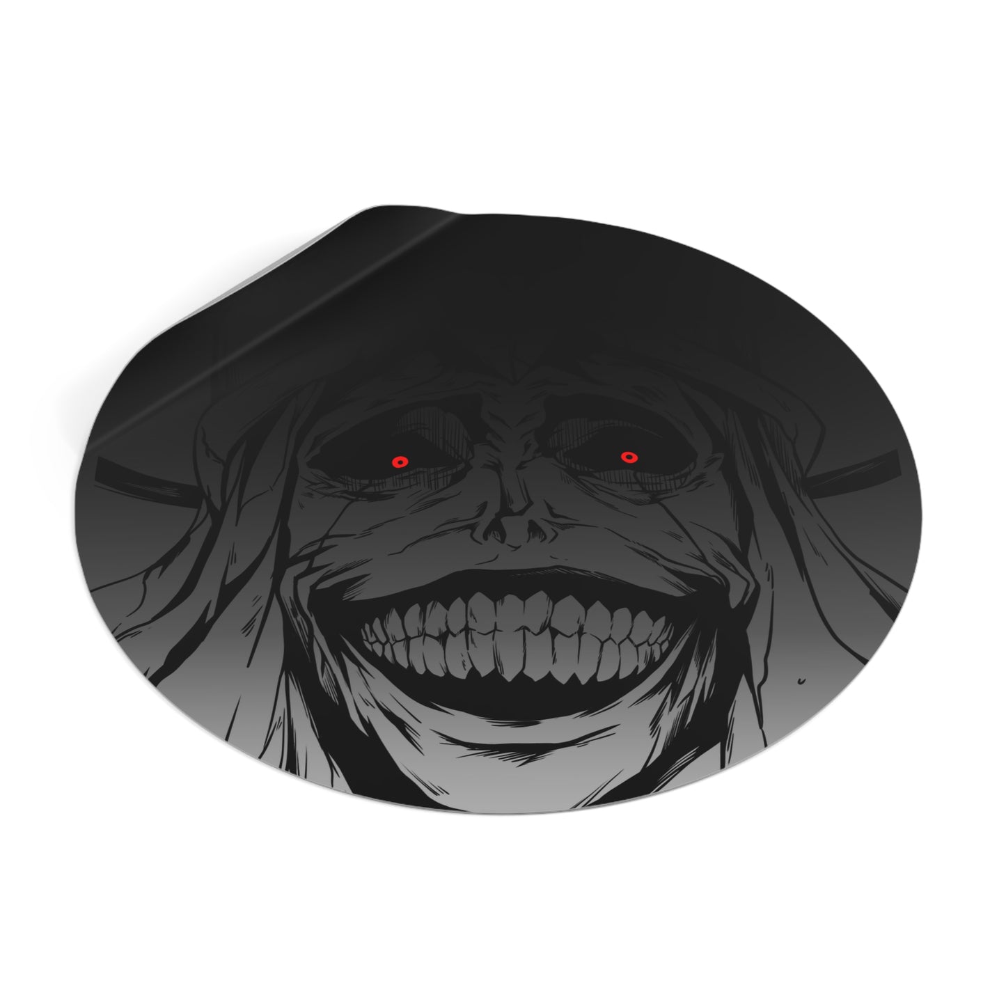 Statue of God Round Vinyl Stickers