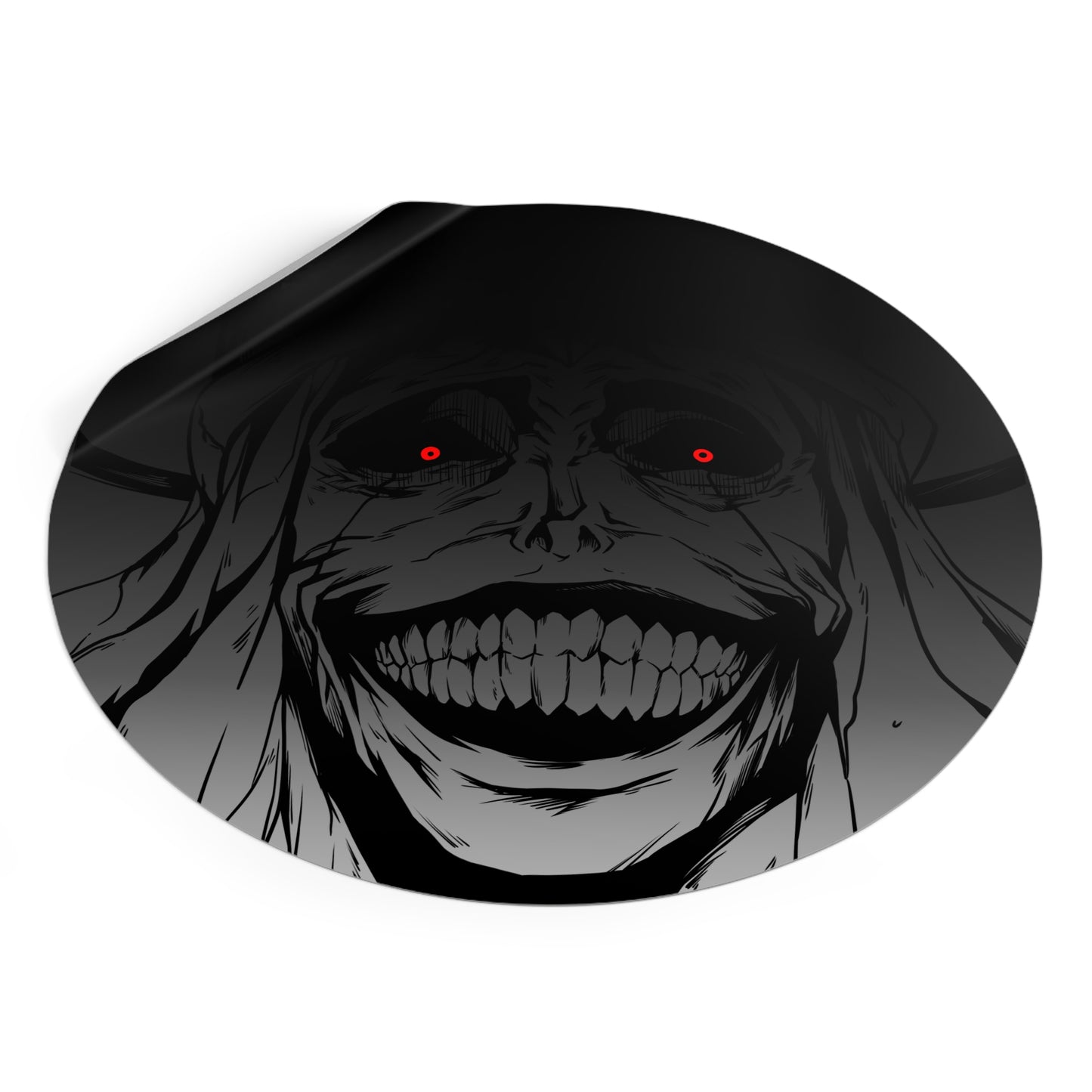 Statue of God Round Vinyl Stickers