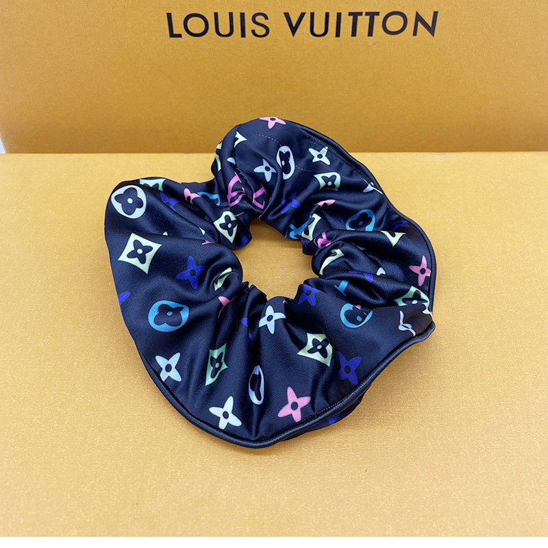 Black Rainbow Design Scrunchies