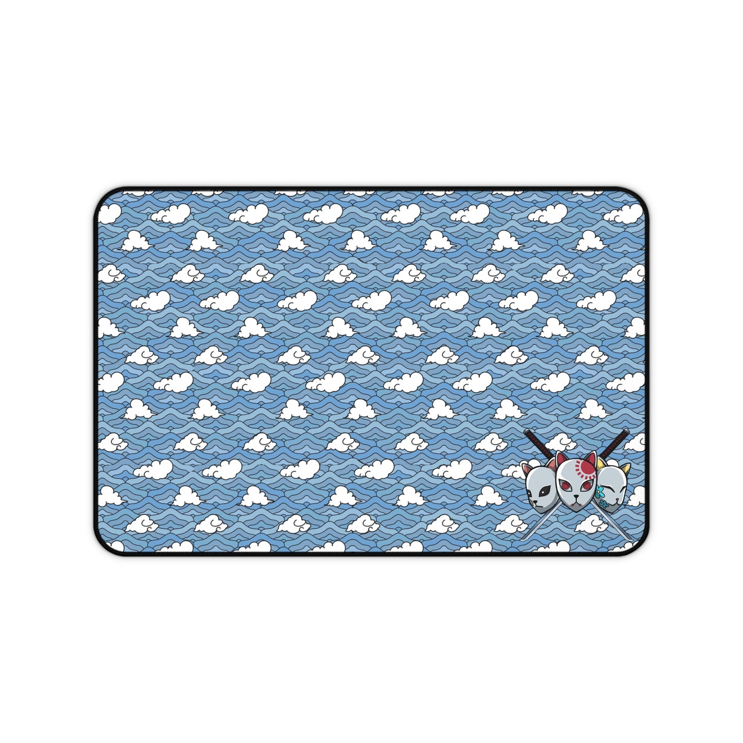 Blue Sakonj Desk Mat