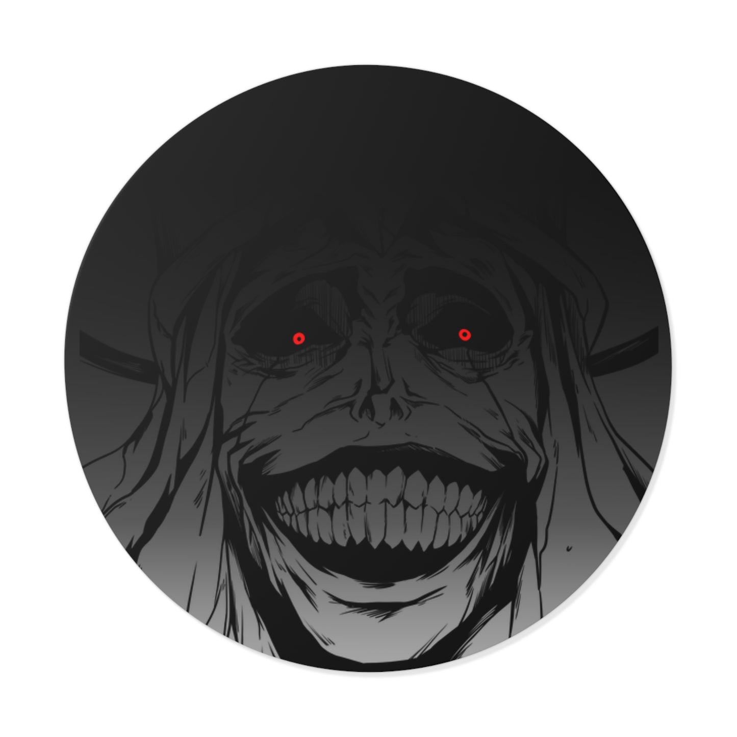 Statue of God Round Vinyl Stickers