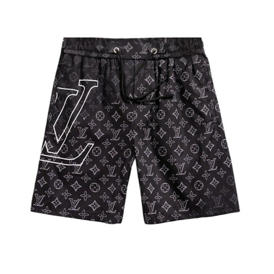 Black LLV Design Shorts
