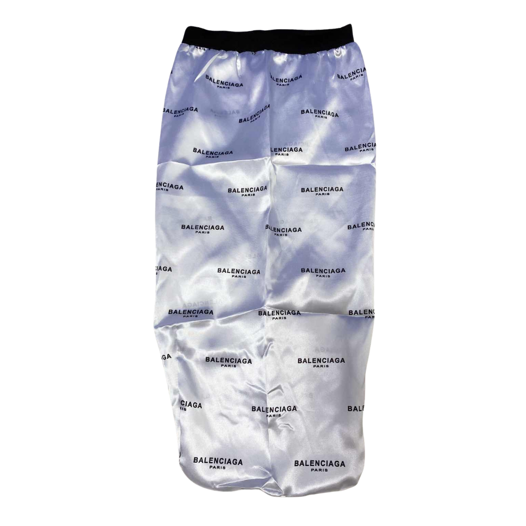 White Balenci Long Bonnet