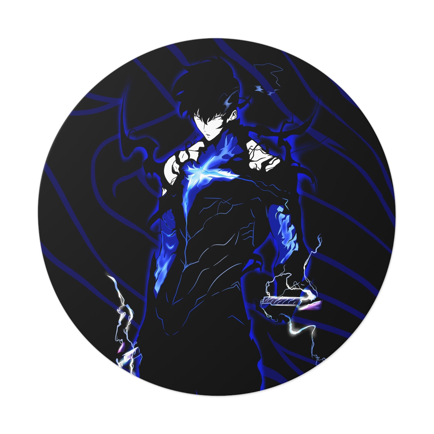 Shadow Monarch Round Vinyl Stickers