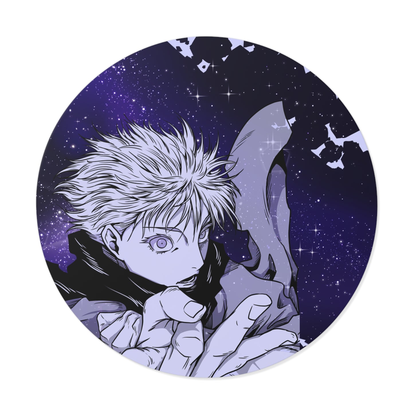 Black Curse Round Vinyl Stickers