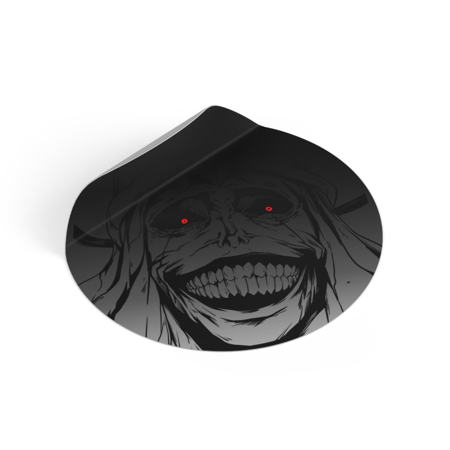 Statue of God Round Vinyl Stickers