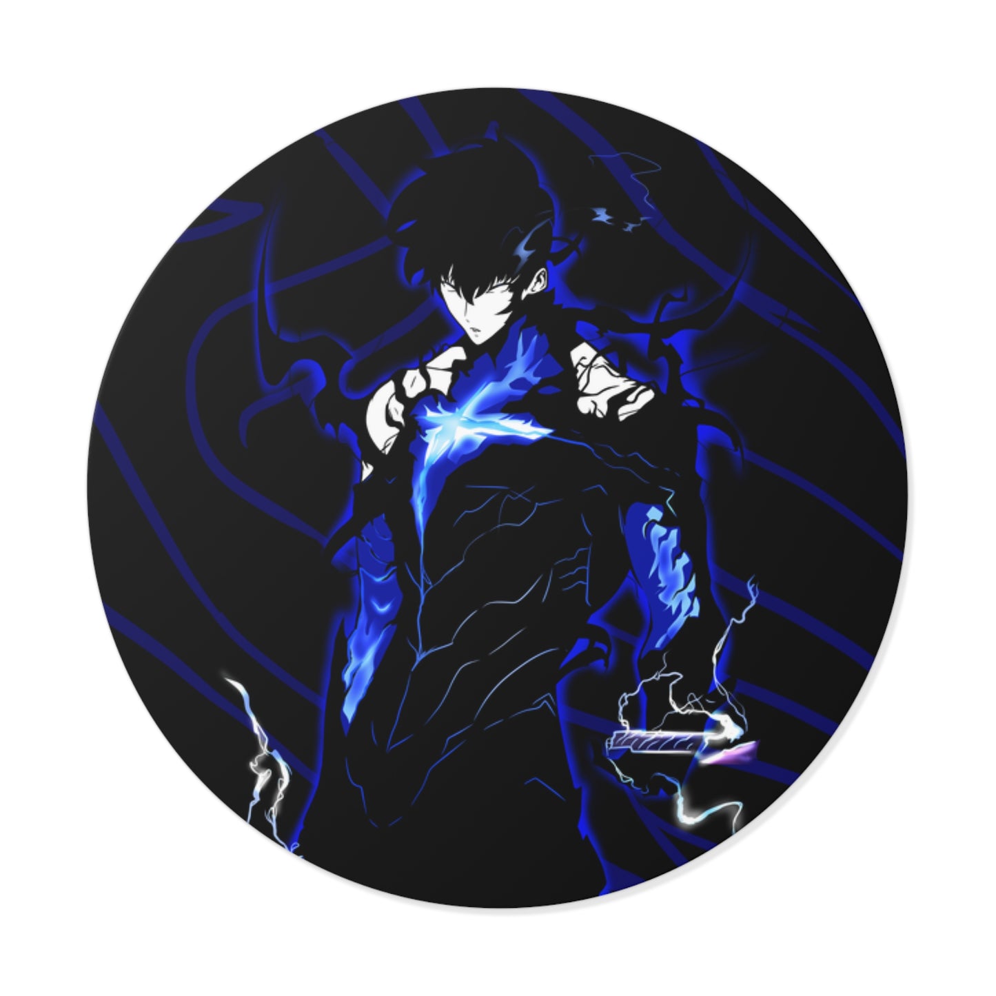 Shadow Monarch Round Vinyl Stickers