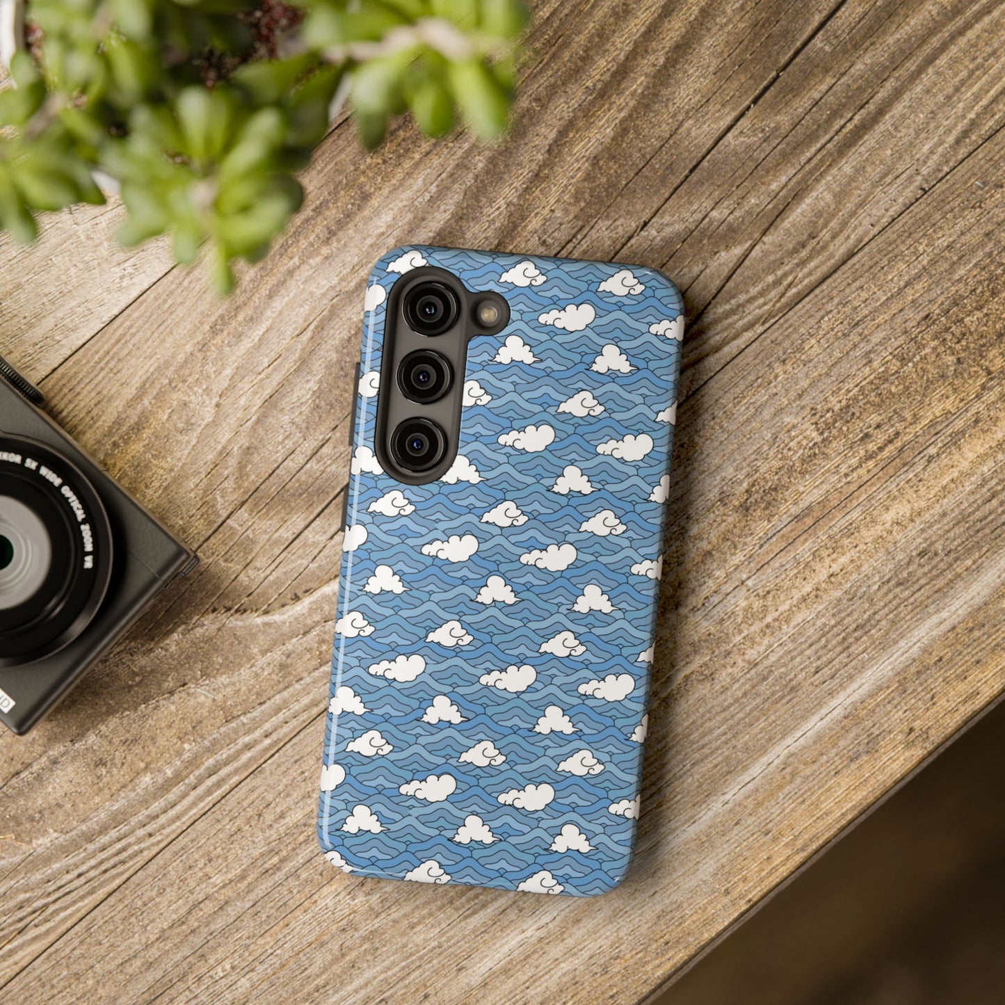 Blue Sakonj Tough Phone Case