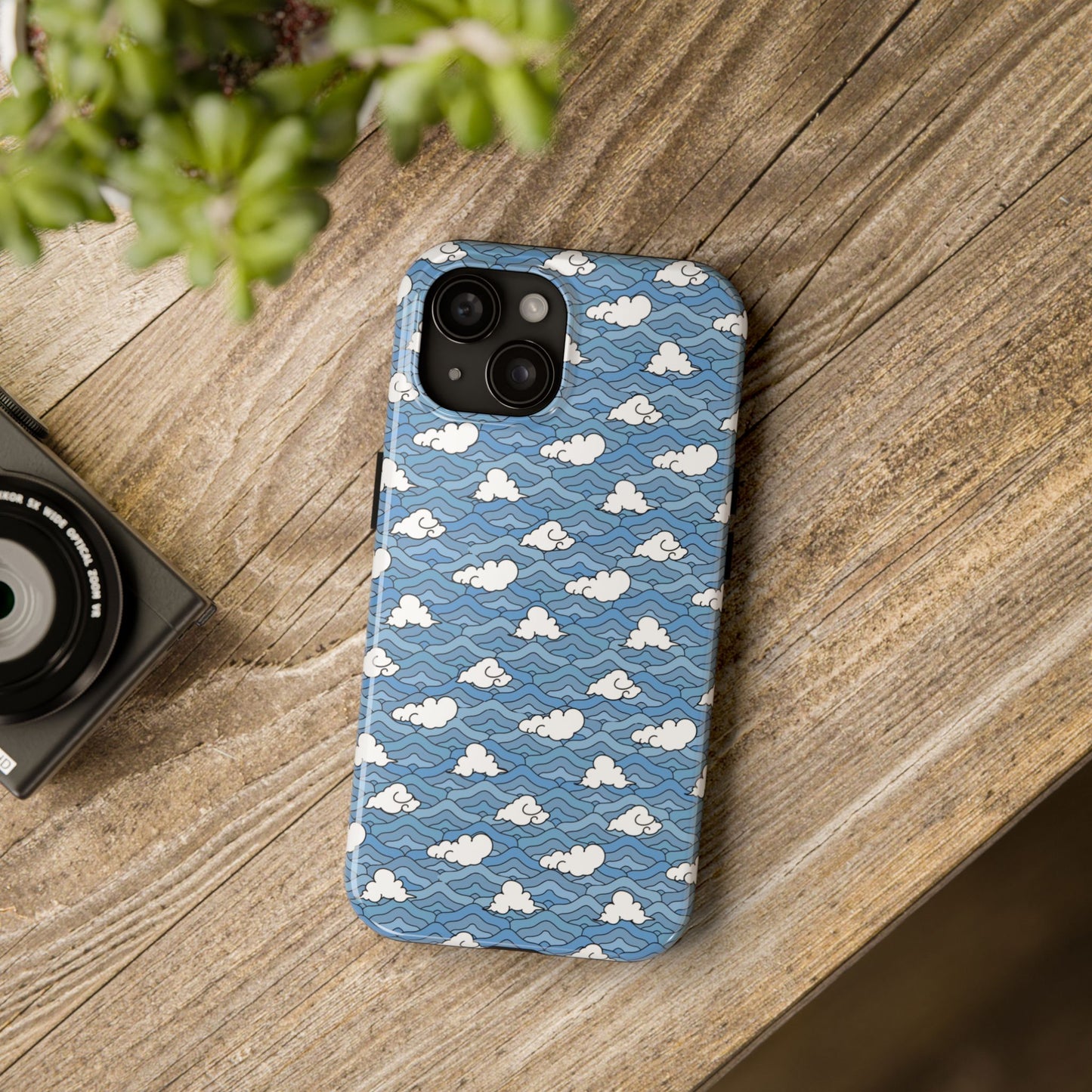 Blue Sakonj Tough Phone Case