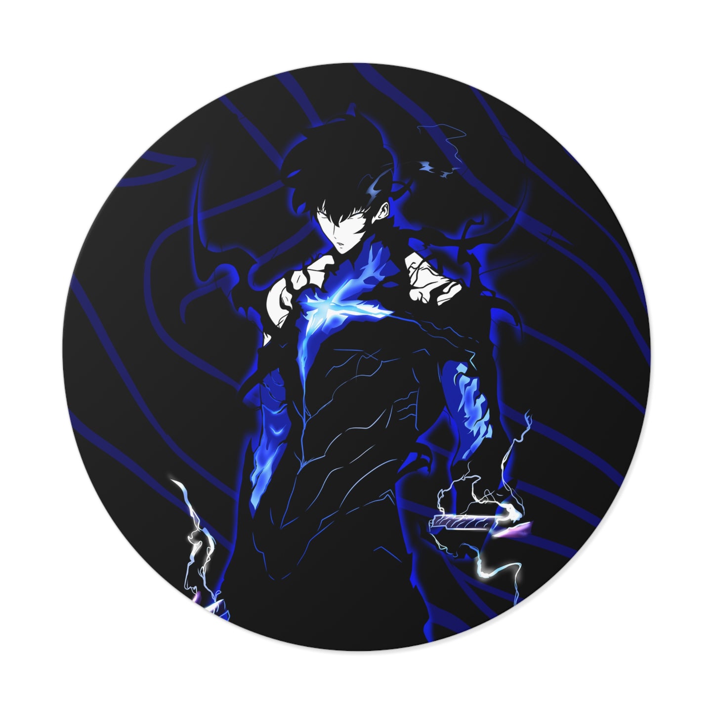 Shadow Monarch Round Vinyl Stickers