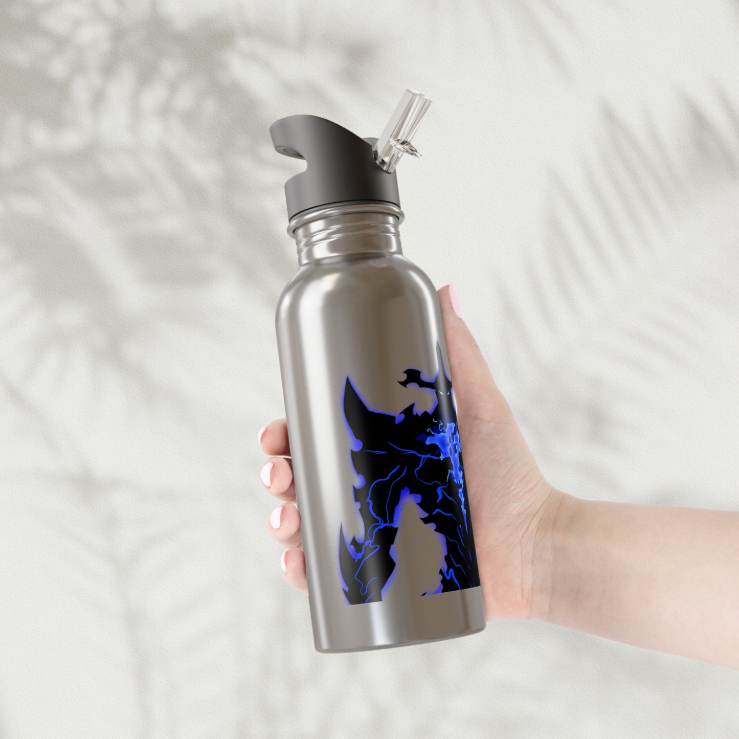 Jin Woo Stainless Steel Water Bottle With Straw, 20oz