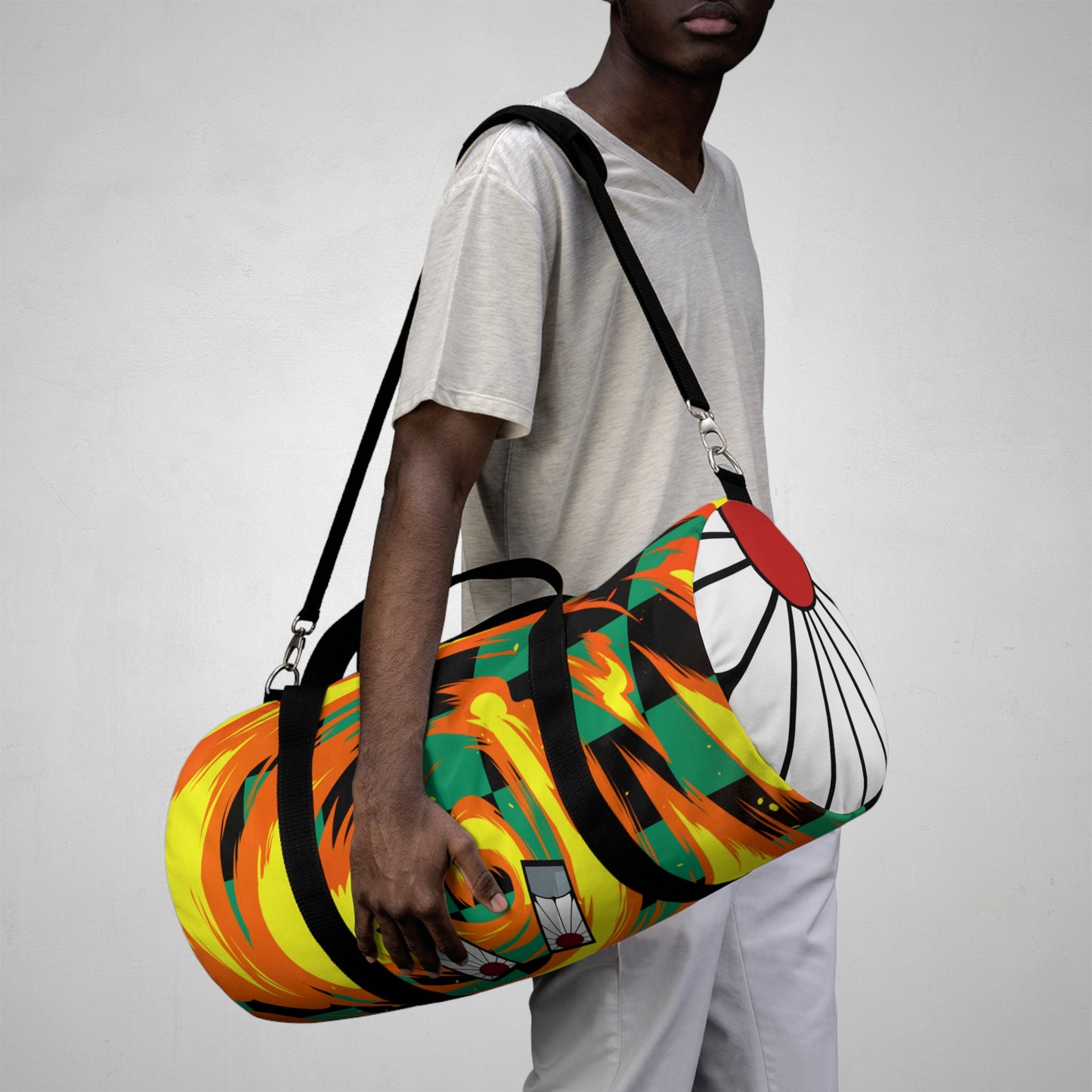 KNY Green Duffel Bag