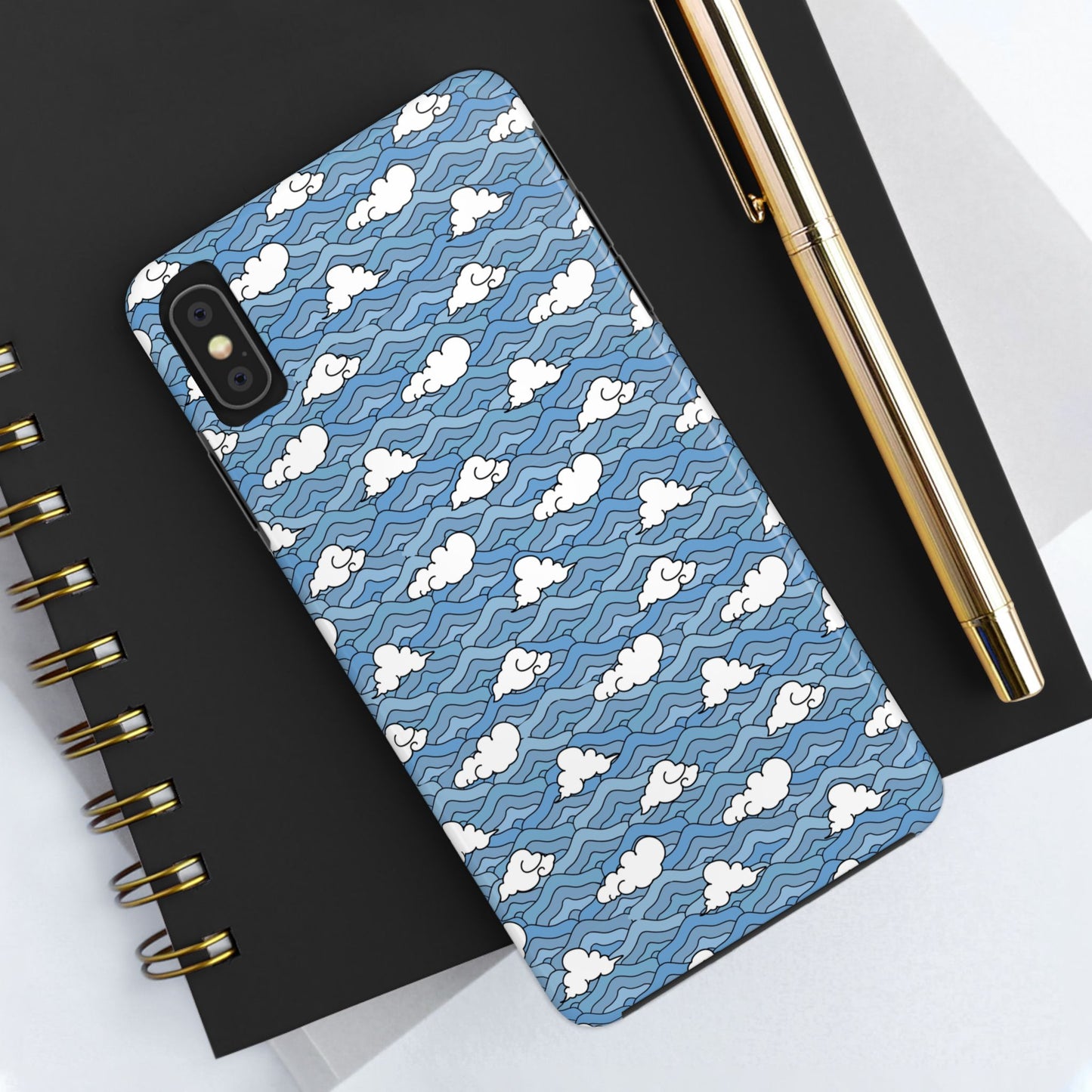 Blue Sakonj Tough Phone Case