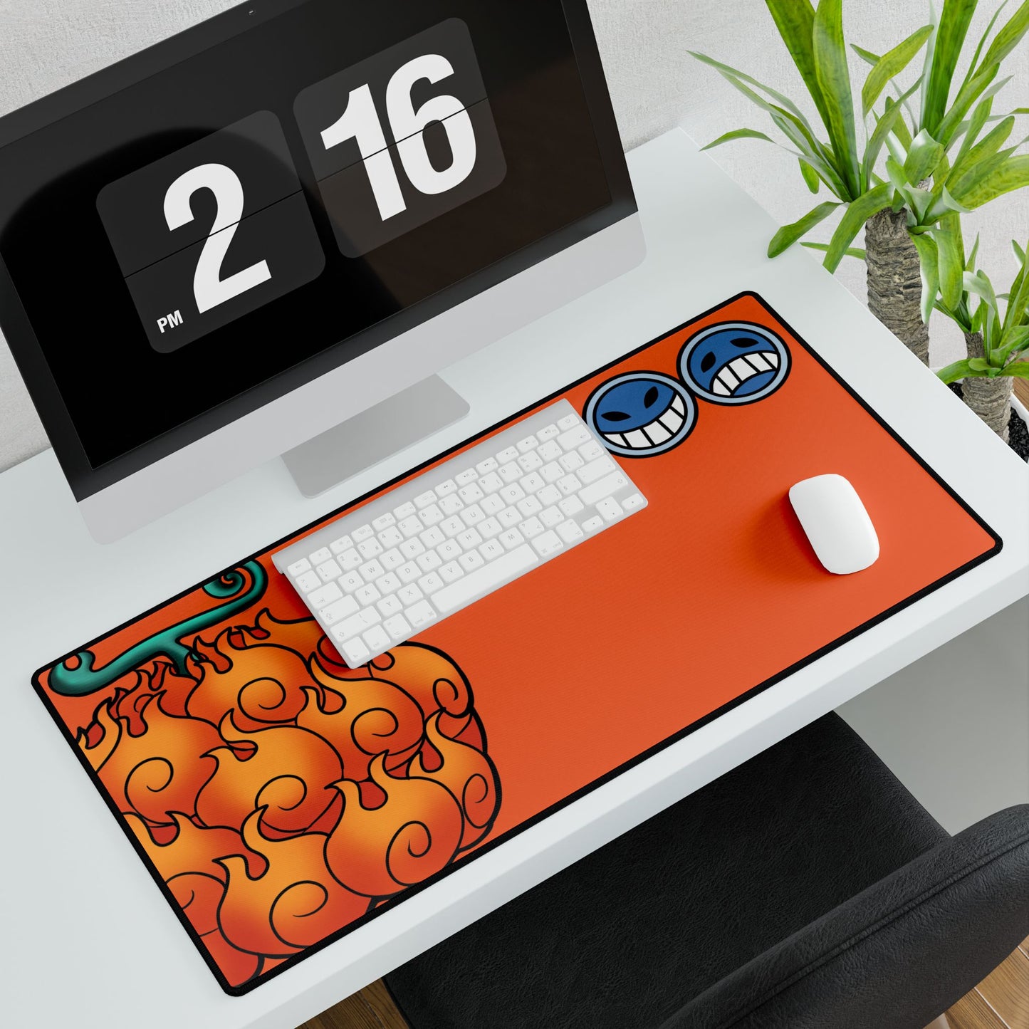 Orange Ace Desk Mat