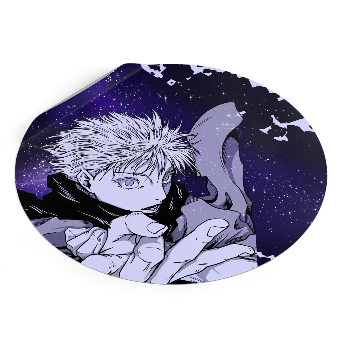 Black Curse Round Vinyl Stickers