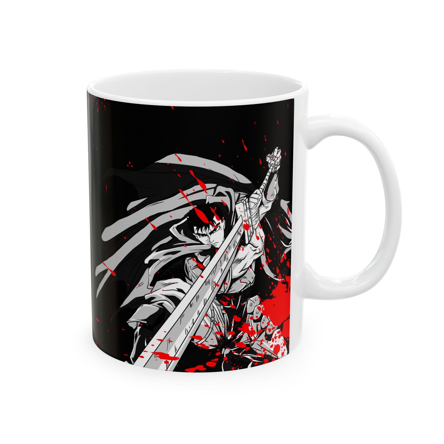 Bersrk Red Splatter Ceramic Mug, (11oz, 15oz)