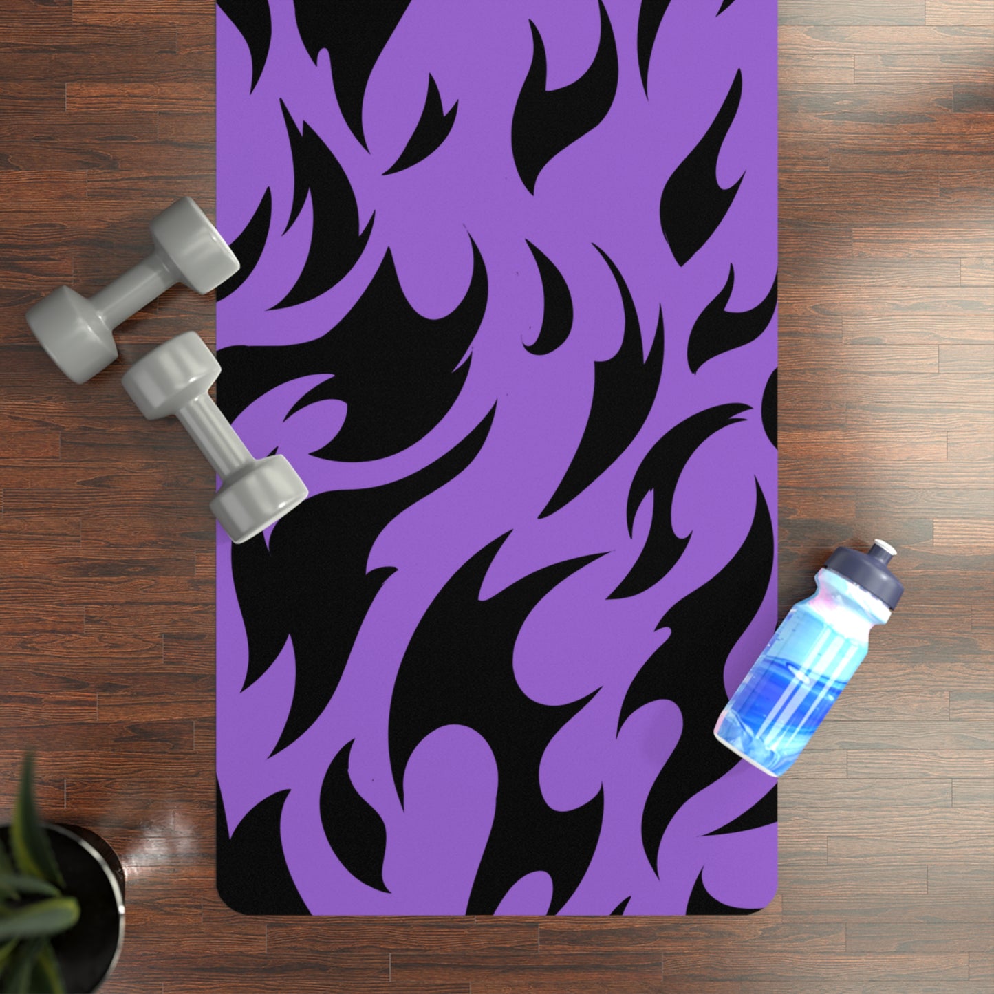 Purple Curse Rubber Yoga Mat