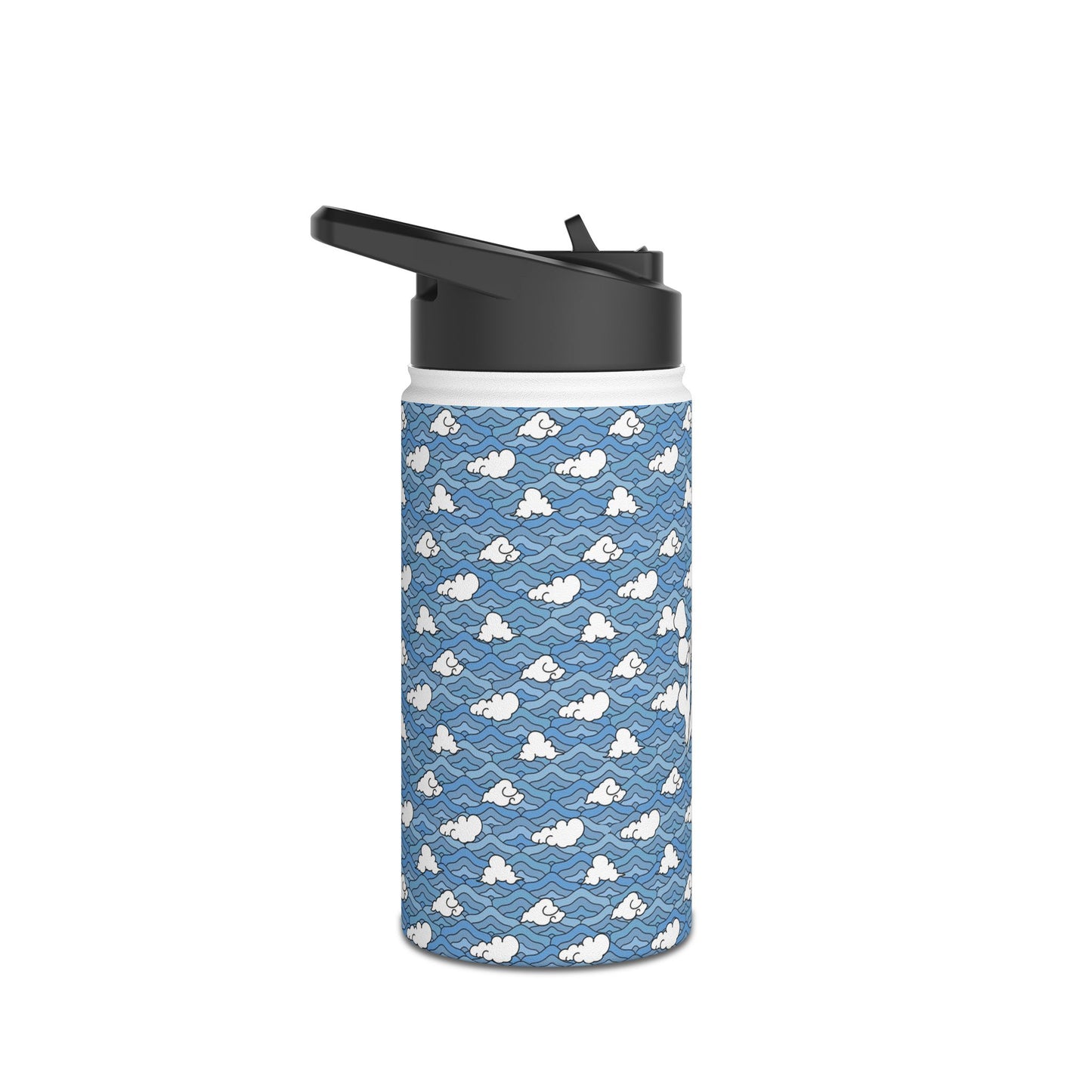 Blue Sakonj Stainless Steel Water Bottle, Standard Lid