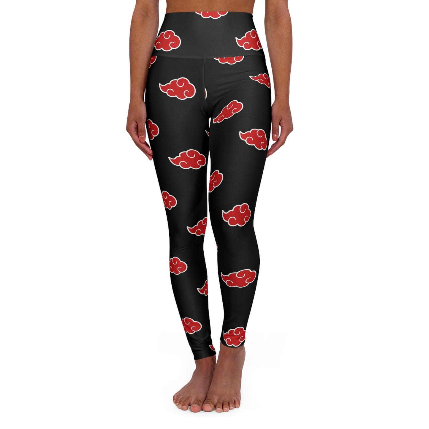 Red Cloud High Waisted Yoga Leggings