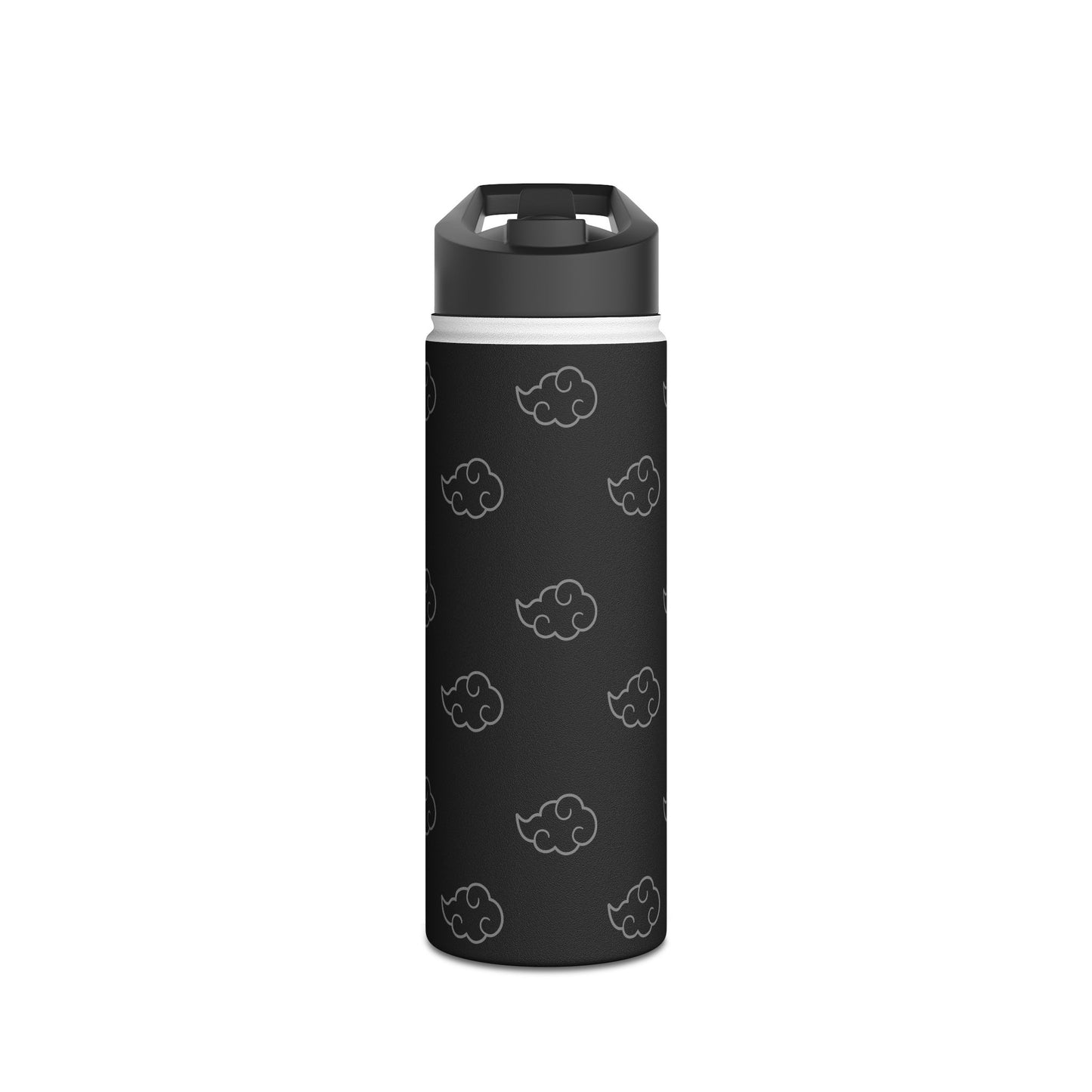 Black Cloud Stainless Steel Water Bottle, Standard Lid