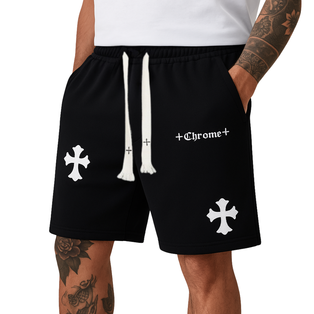 Chrome H Design Shorts