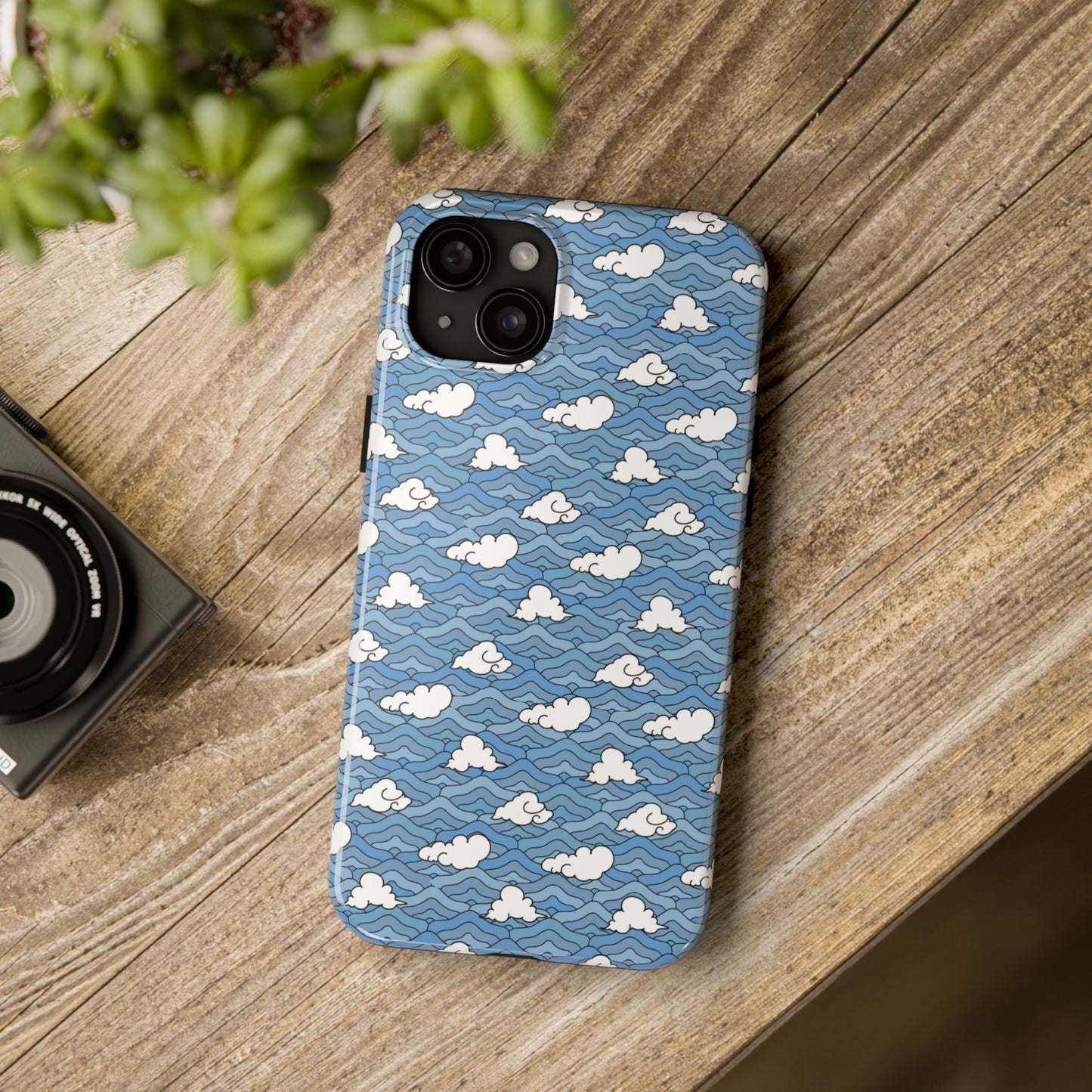 Blue Sakonj Tough Phone Case
