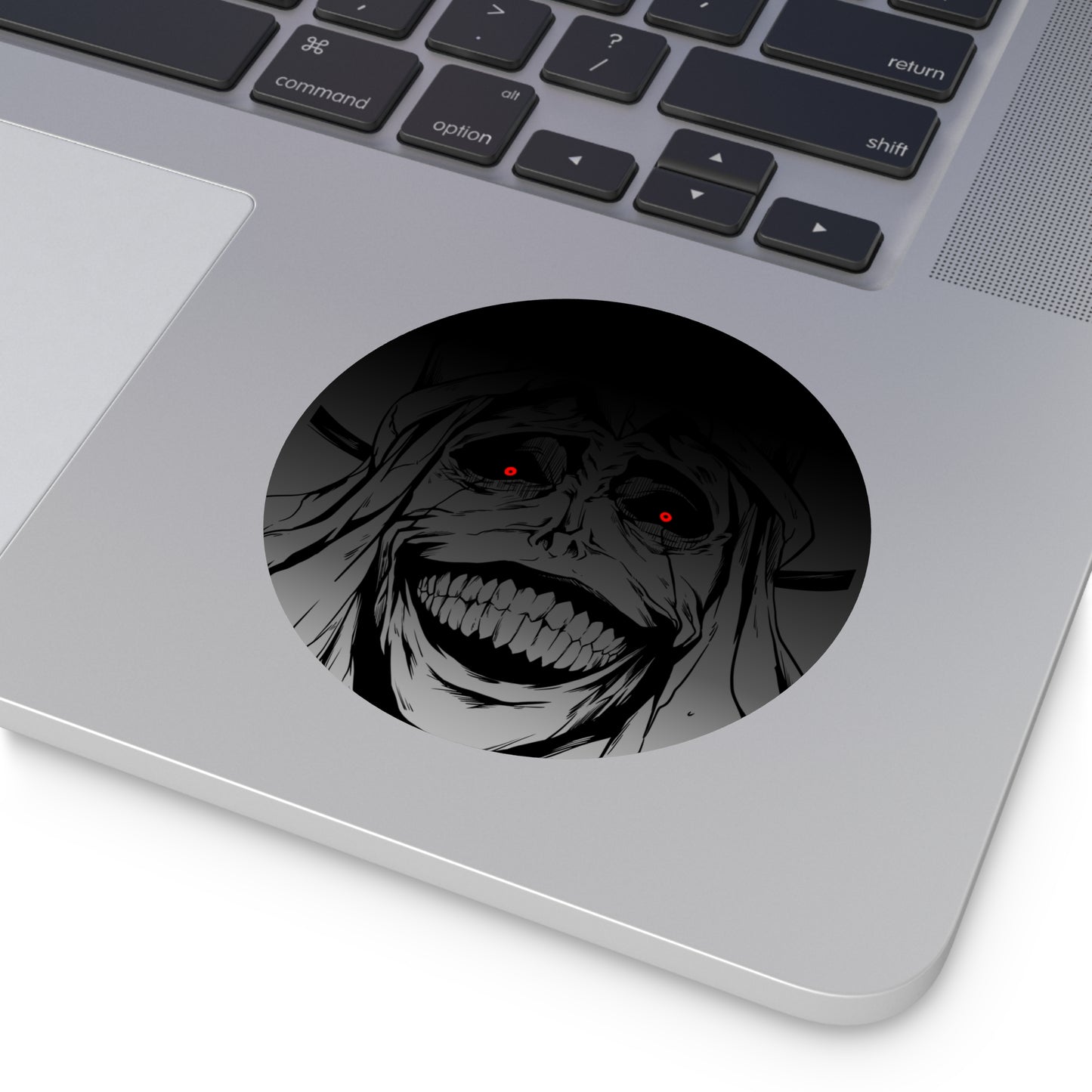 Statue of God Round Vinyl Stickers