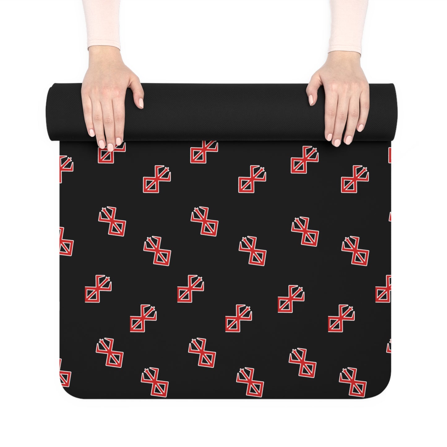 Black Bersrk Rubber Yoga Mat