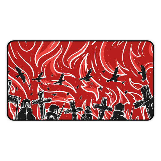 Red Akat Desk Mat