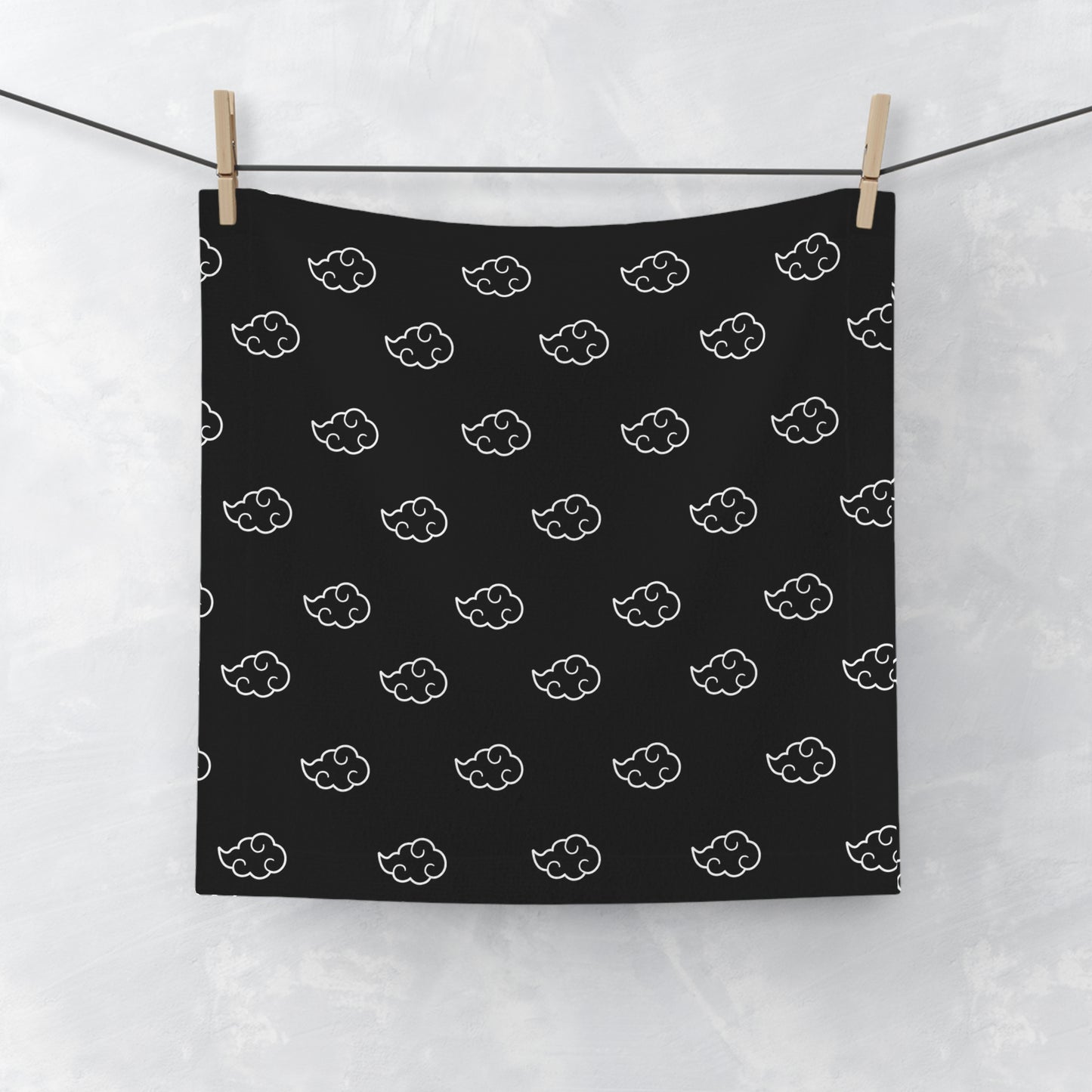 Black Cloud Face Towel