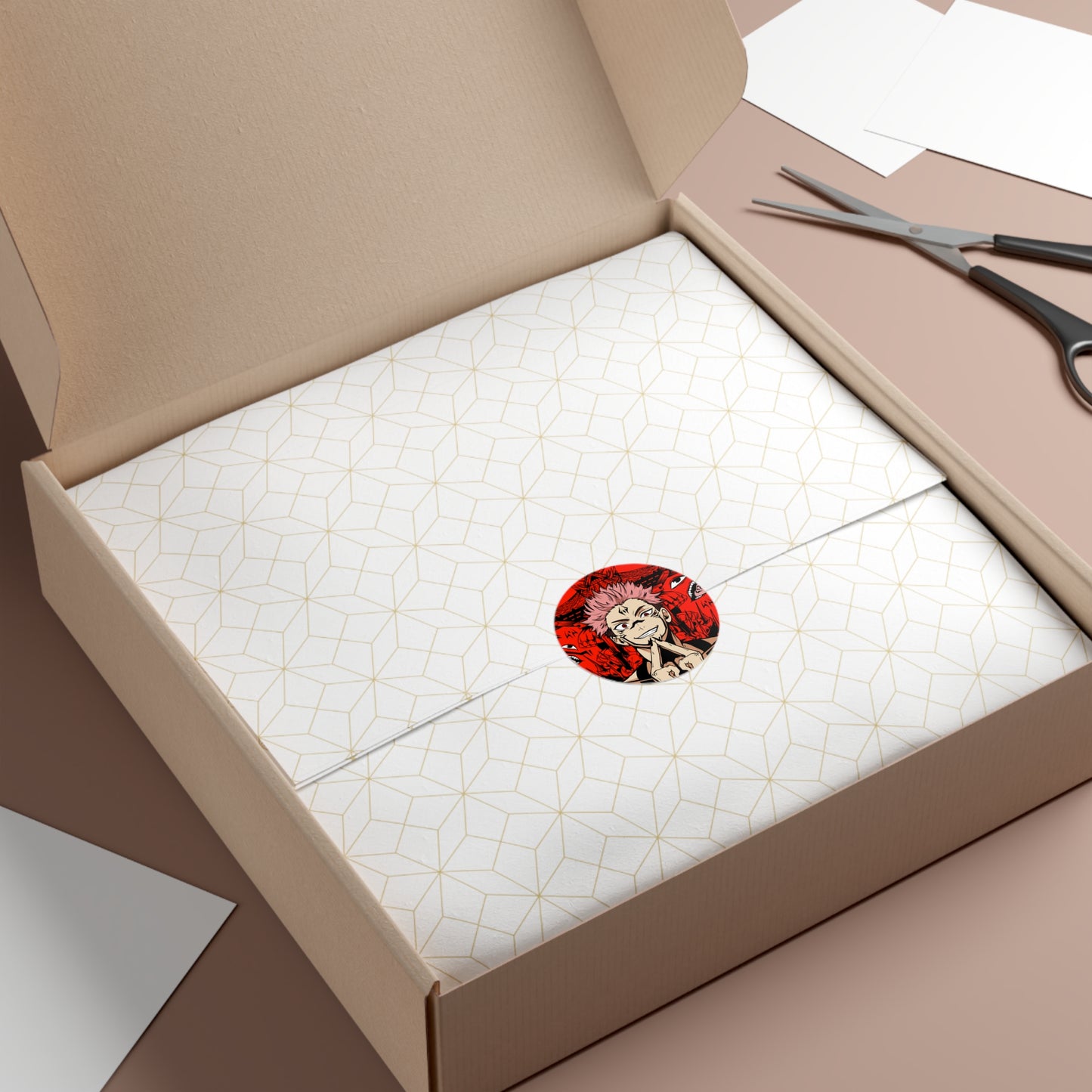 King of Curses Round Vinyl Stickers